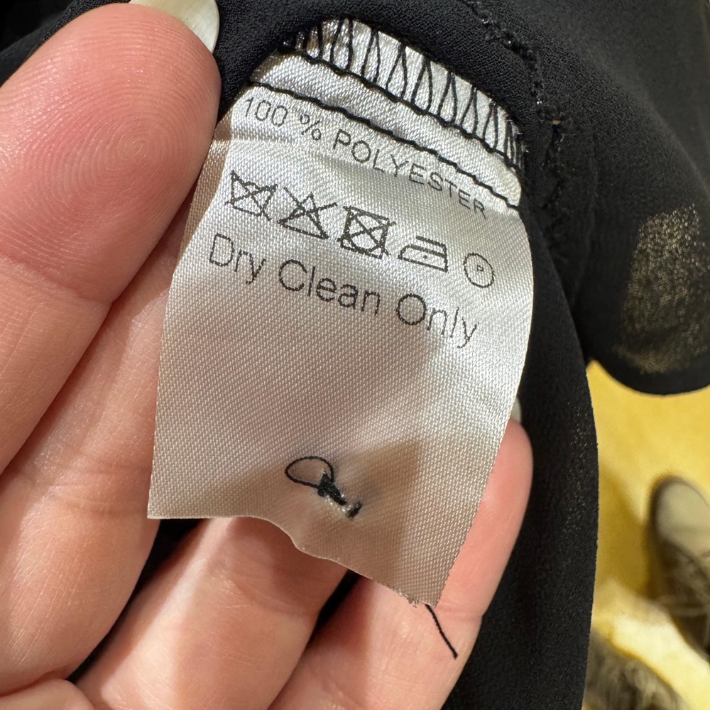 Source Unknown Black Button-Down Women's Sheet Sh… - image 4